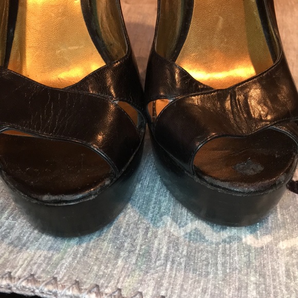 Marc Fisher black leather heels - Picture 3 of 7